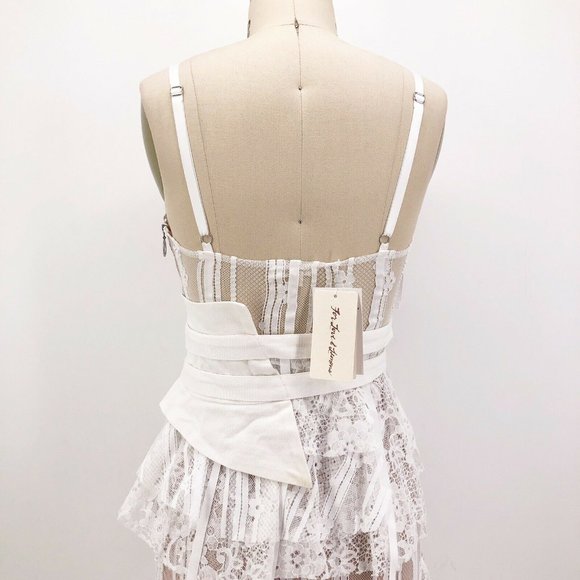 For Love & Lemons Claudette Dress Lace Corset Belt - Picture 6 of 9